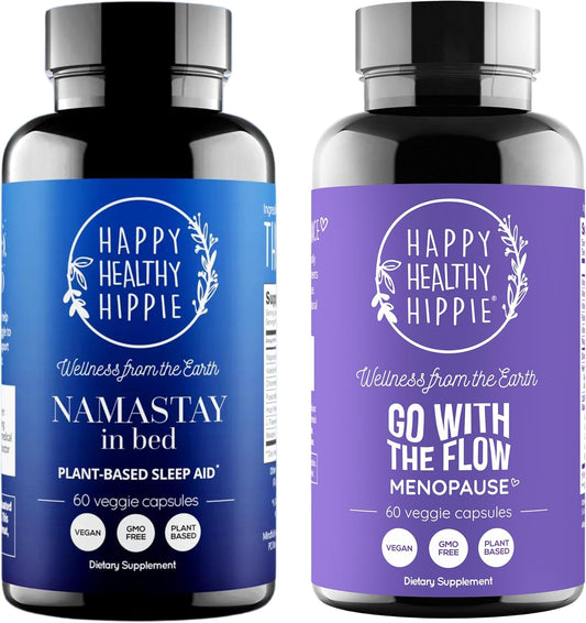 Menopause Support & Natural Sleep Supplement by Happy Healthy Hippie - Go with The Flow Formula