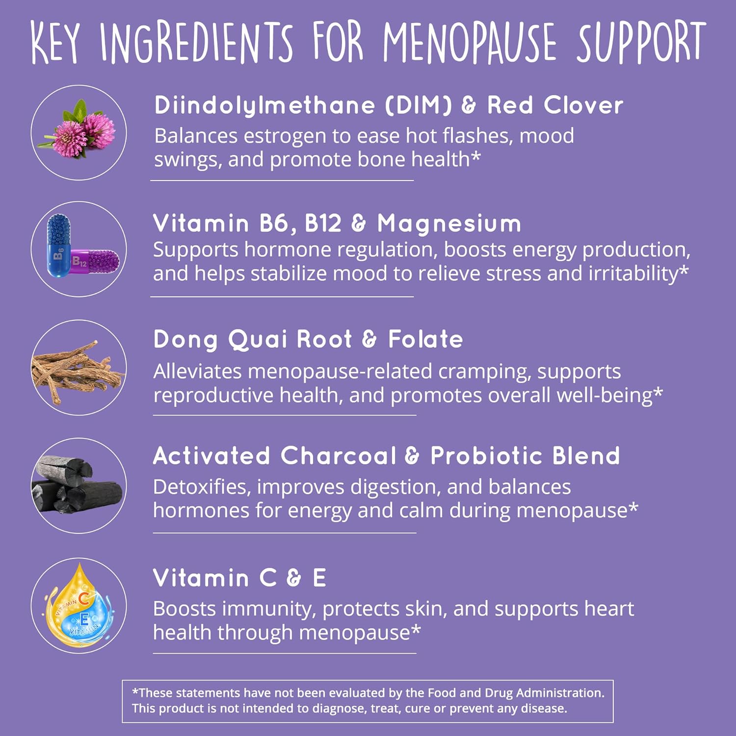Menopause Support & Vegan Collagen Pills by Happy Healthy Hippie - Go with The Flow Formula