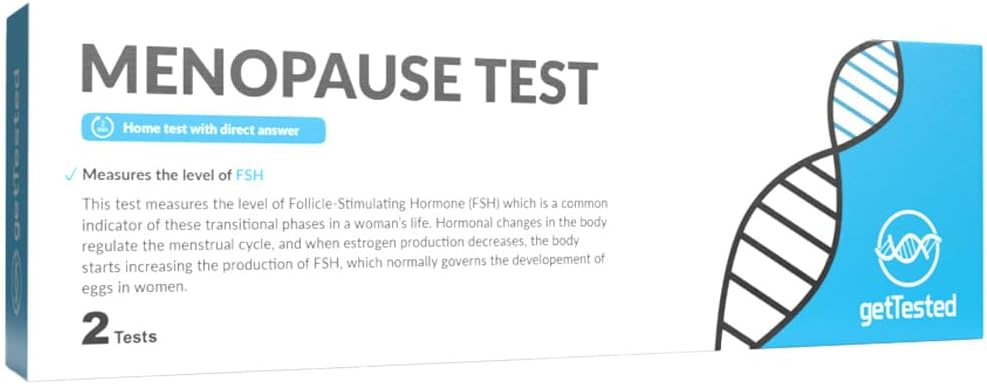 Menopause Test FSH Kit for Home Use - Includes 2 Urine Test Strips for Quick Results