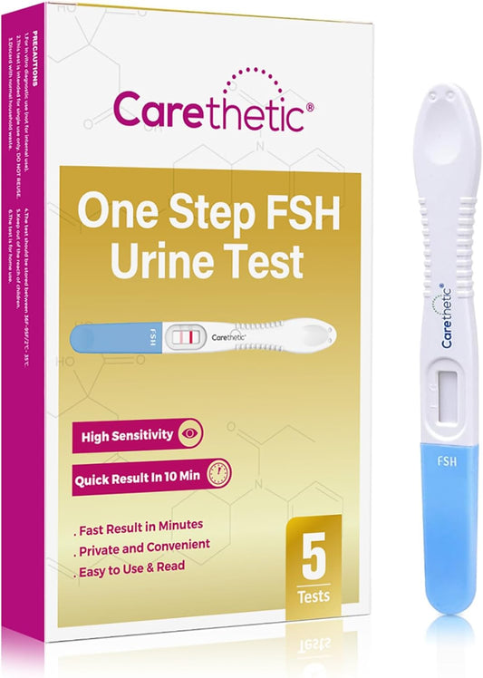 Menopause Test Kit for Home - Sensitive Indicator for Menopause - Assess Ovarian Reserve, Fertility, and Perimenopause - 5 Pack