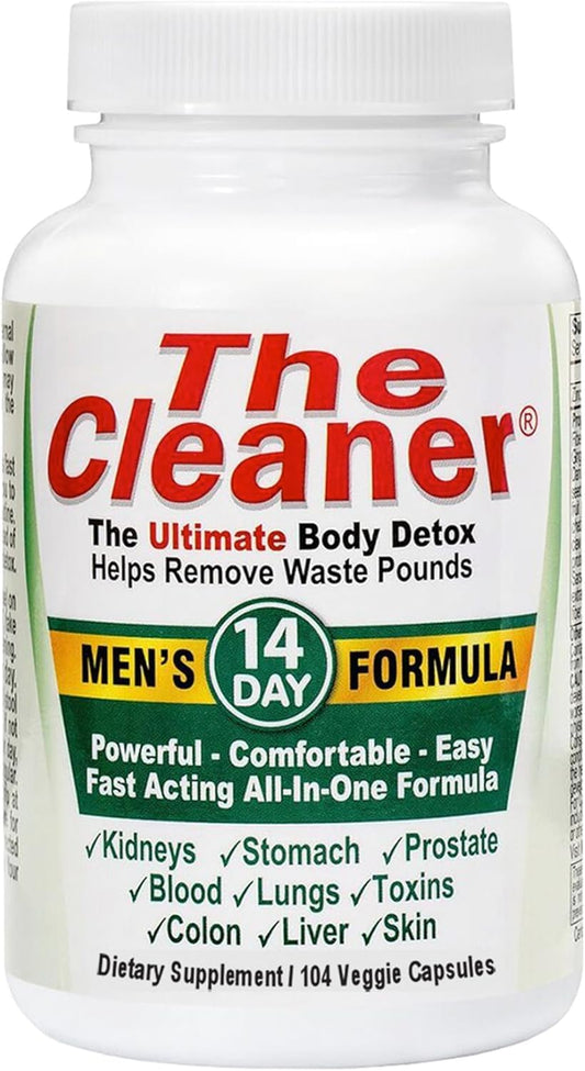 Men's 14-Day Complete Internal Cleansing Formula, The Cleaner Detox Vegetarian Capsules for Digestive Health by Generic Centuryⁿ Syst𝐞ms