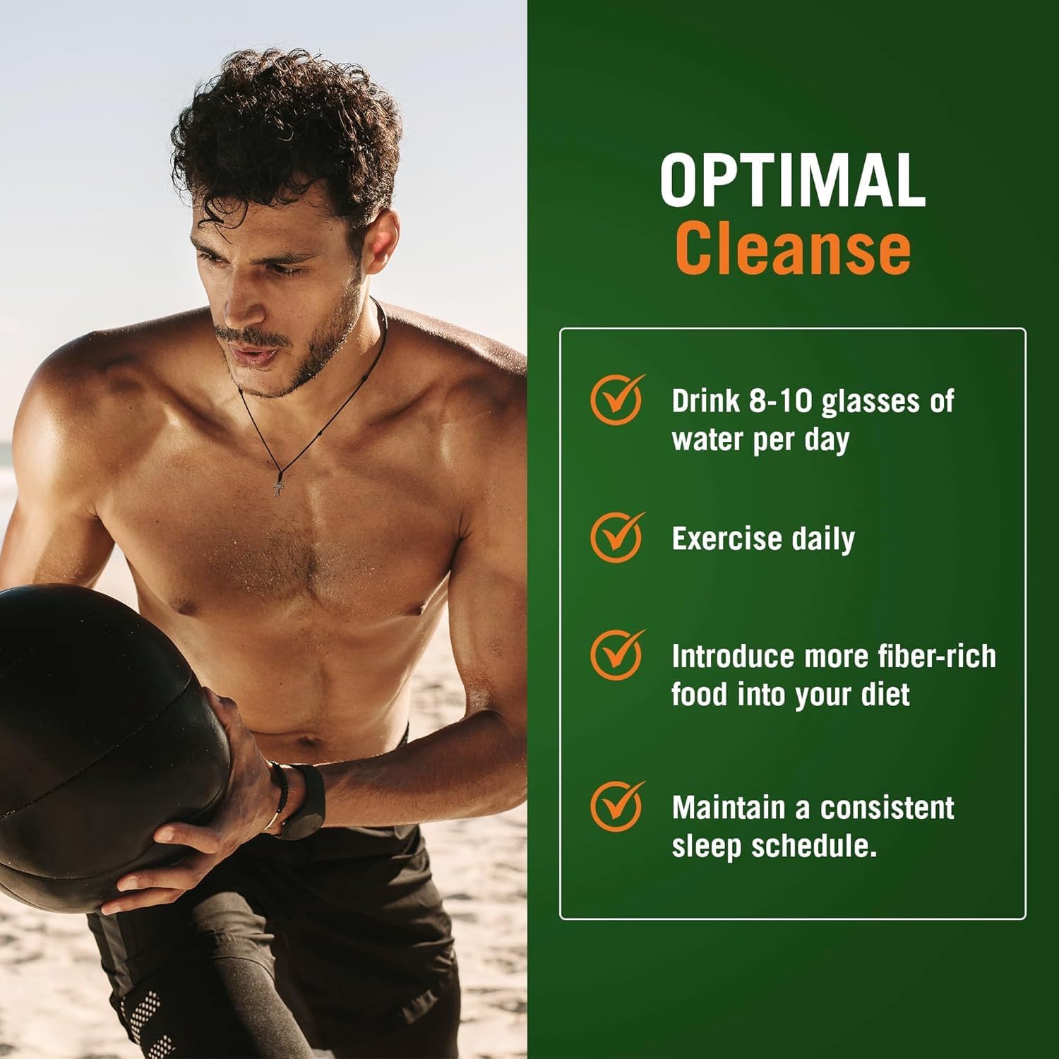 Men's 14-Day Complete Internal Cleansing Formula, The Cleaner Detox Vegetarian Capsules for Digestive Health by Generic Centuryⁿ Syst𝐞ms