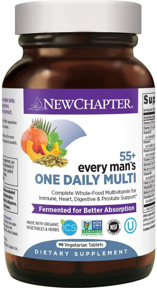 Men's 50+ Multivitamin with Probiotics, Whole Foods, and Astaxanthin - 90 ct Bottle