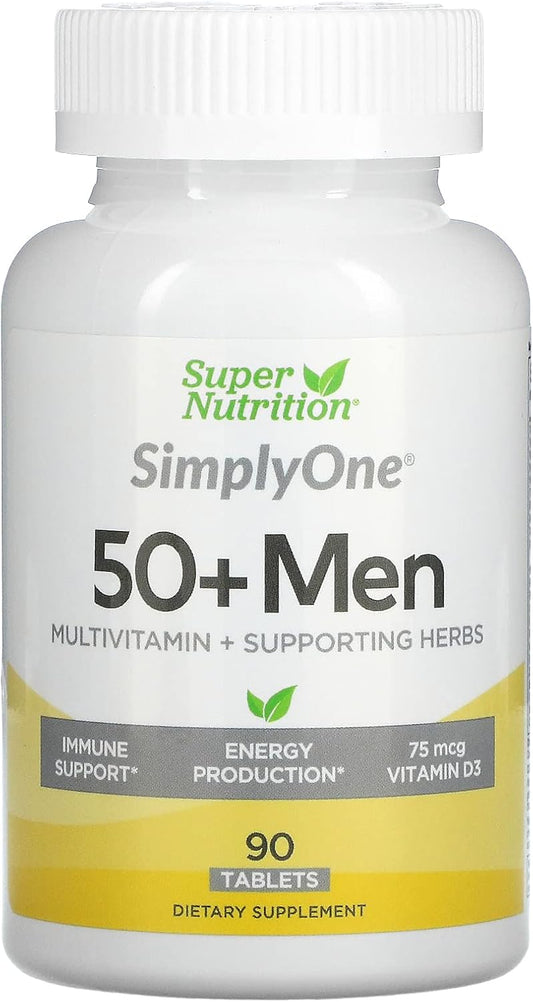 Men's 50+ SuperNutrition SimplyOne Multi-Vitamin - 90 Count Pack