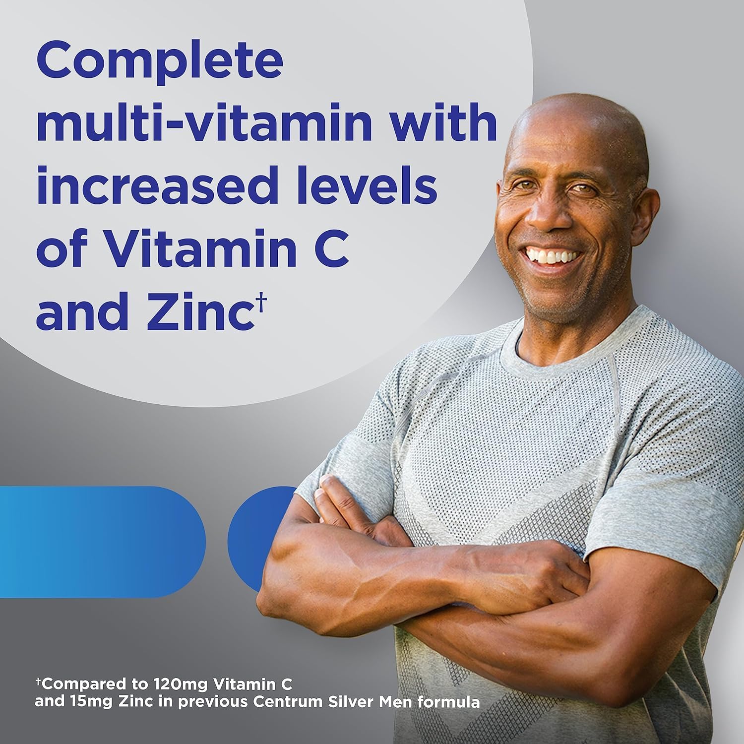 Men's Adventure Home Centrum Silver Multivitamin with Free Vitamins Supplements Guide Book - 275 Count + Free Pill Organizer - BoostGo Australia