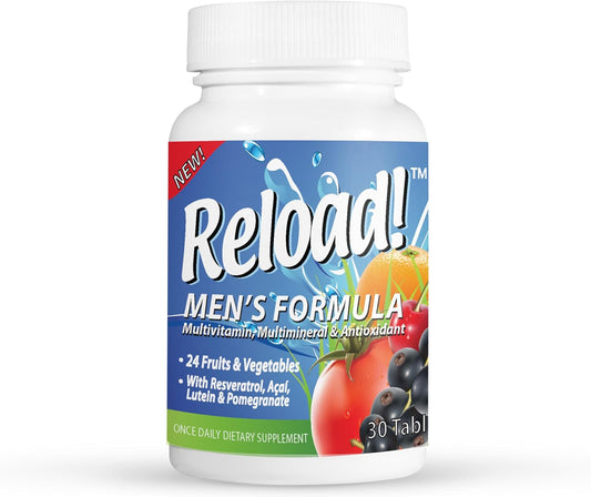 Men's All Natural Multivitamin with Antioxidants, Minerals, and 24 Fruits & Vegetables - 30 Day Supply