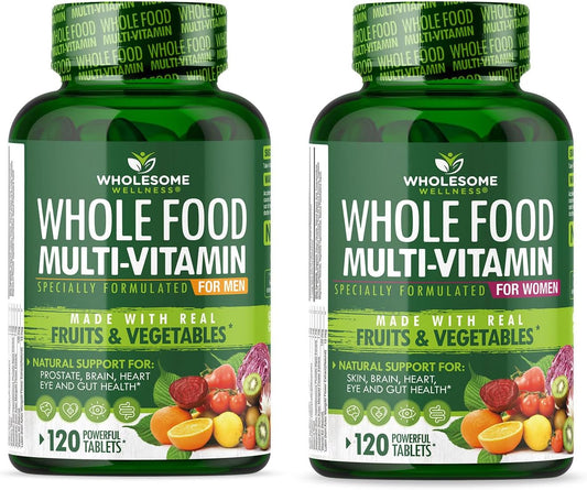 Men's and Women's Wholefood Multivitamin Bundle for Wholesome Wellness