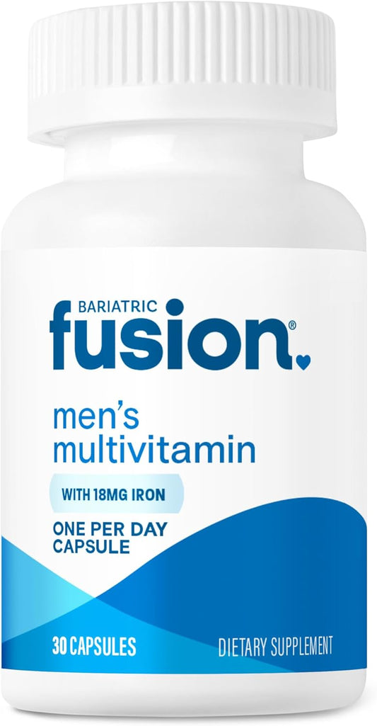 Men's Bariatric Fusion One Per Day Multivitamin with Iron - Prostate & Heart Support - 30 Capsules