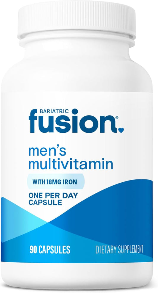 Men's Bariatric Fusion One Per Day Multivitamin with Iron - Prostate & Heart Support - 90 Capsules