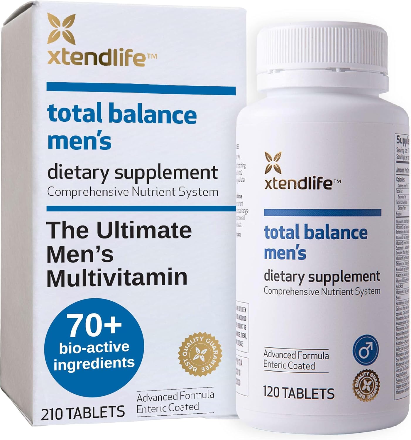 Men's Daily Multivitamin & Mineral with 70+ Nutrients - Immune, Heart, Digestive, Cellular Health - 30 Day Supply