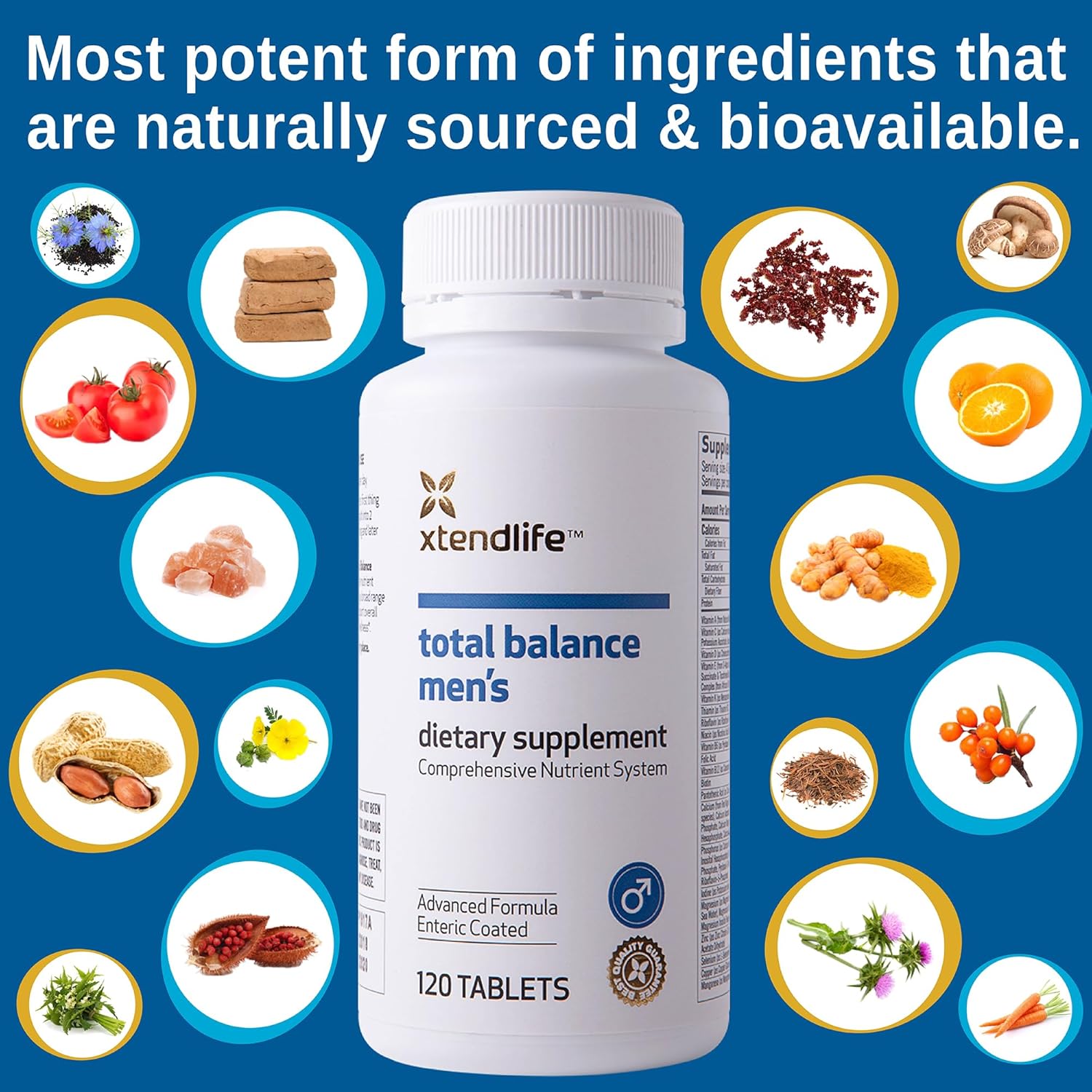 Men's Daily Multivitamin & Mineral with 70+ Nutrients - Immune, Heart, Digestive, Cellular Health - 30 Day Supply