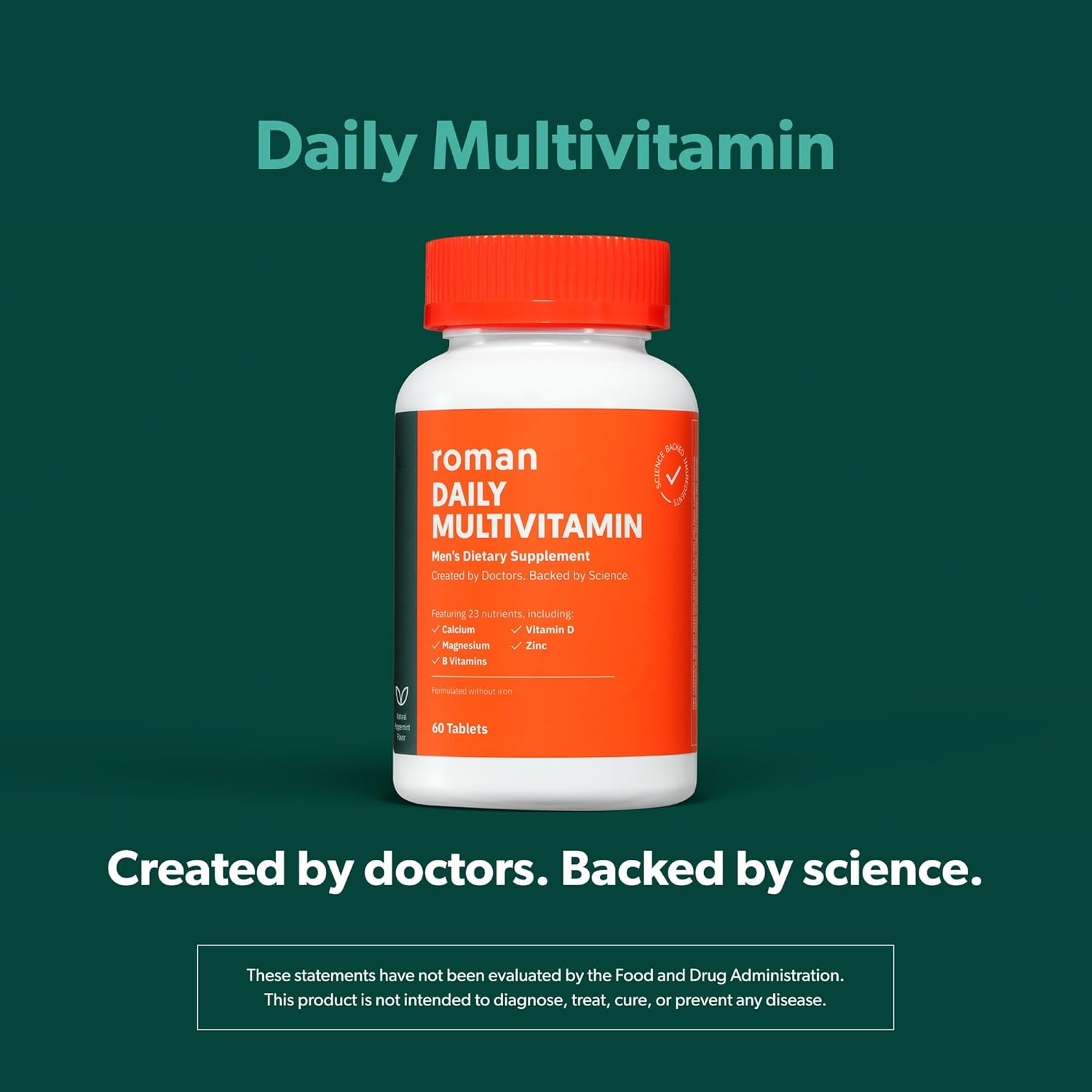 Men's Daily Multivitamin with 23 Essential Nutrients - Supports Physical Health, Brain Function, Heart Health, and Immune System - 60-Day Supply - 120 Tablets - BoostGo Australia