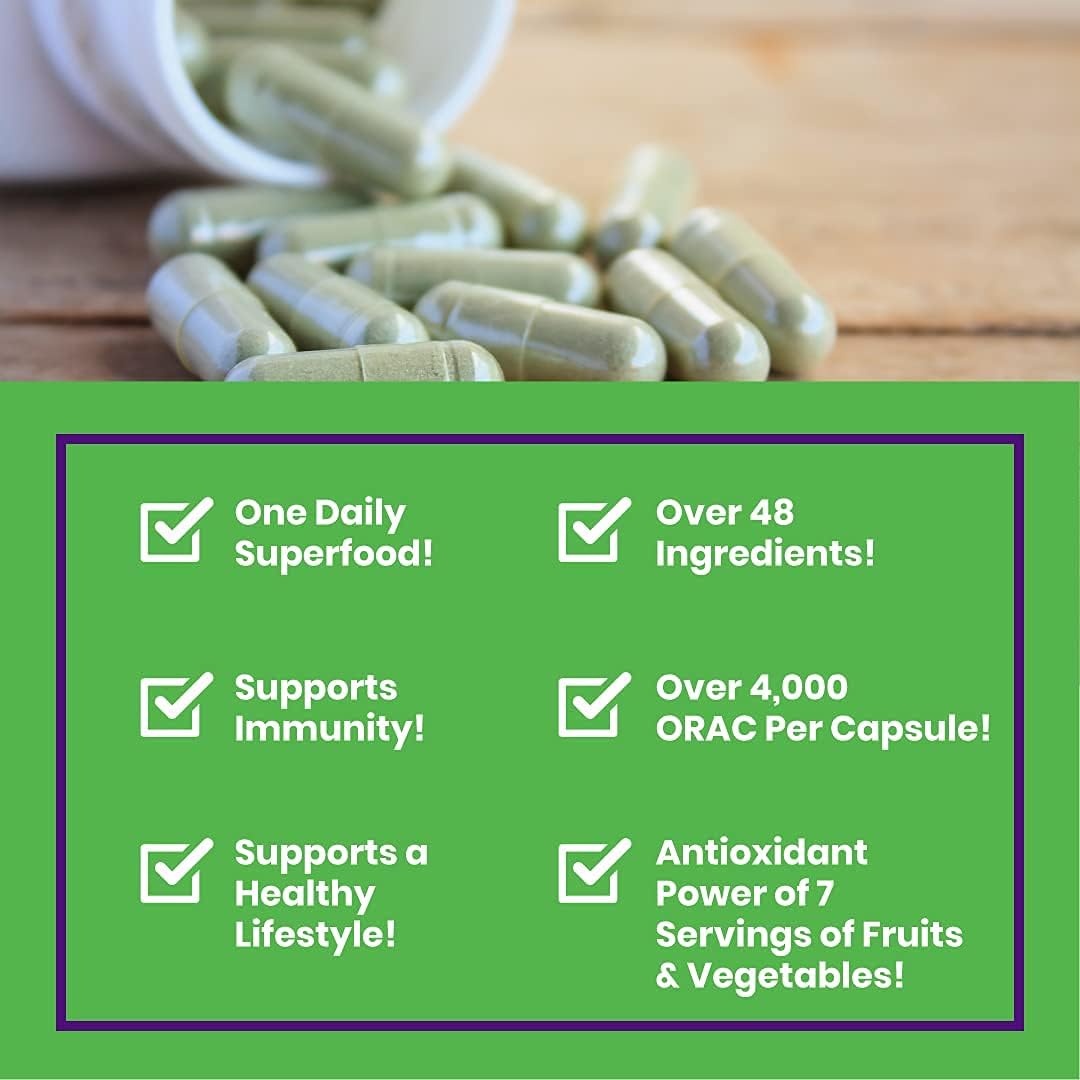 Men's Daily Multivitamin with 48 Organic Superfoods, Probiotics, Antioxidants, 30 Count - No Iron, Vitamins A, B12, C, D, K2