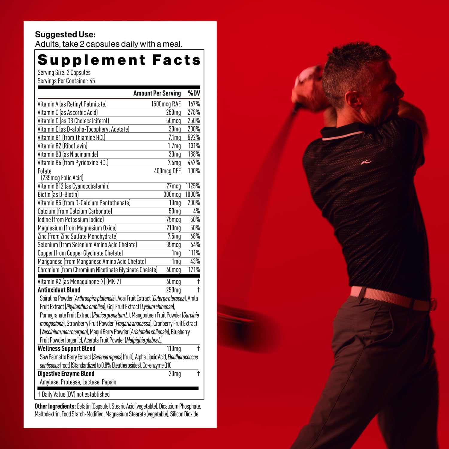 Men's Daily Multivitamin with Prime Ingredients - Mdrive