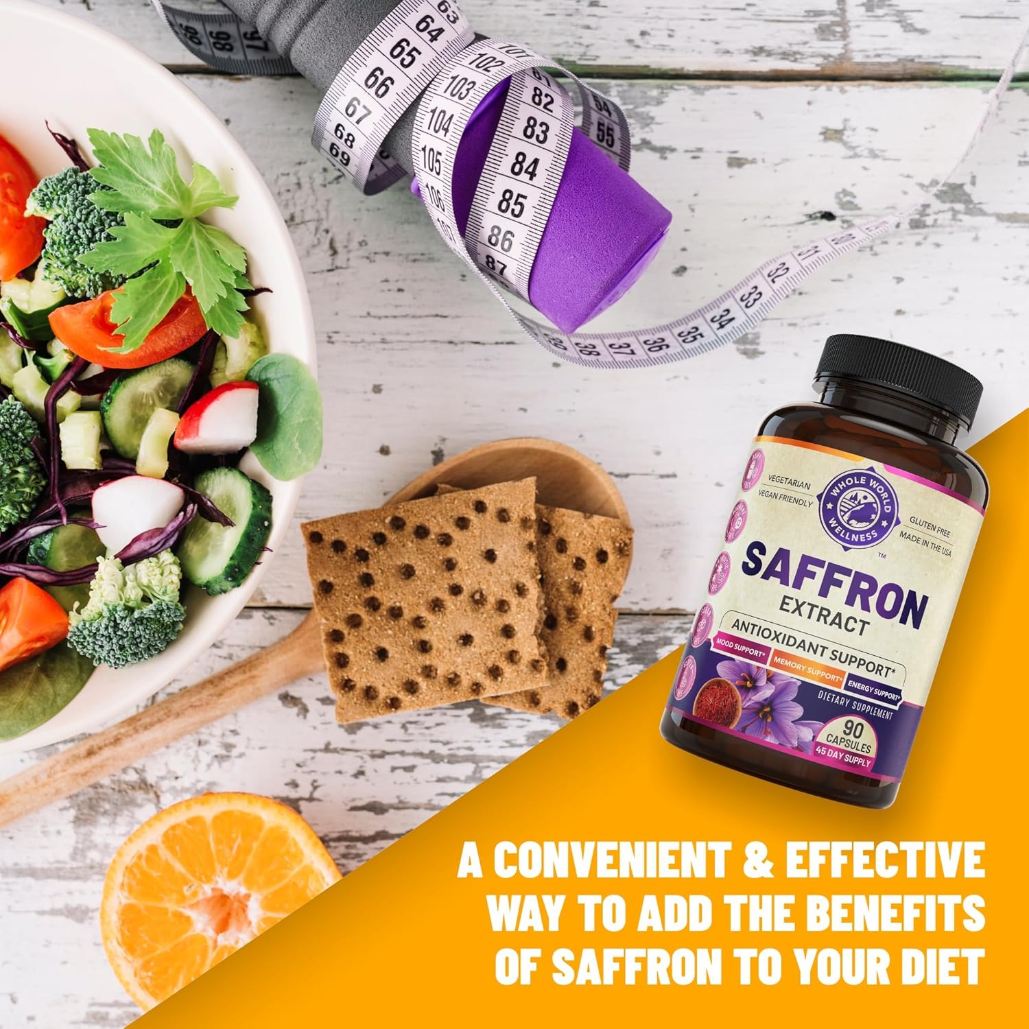 Men's Daily Multivitamins & Saffron Extract Bundle for Holistic Wellness, Energy, Mood - USA Made