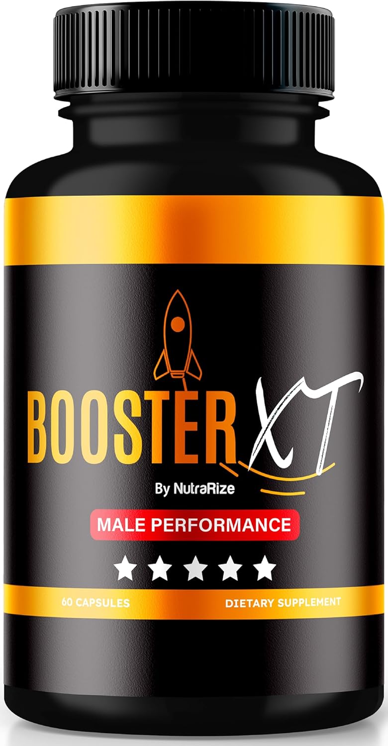 Men's Energy and Performance Booster Capsules - NutraRize BoosterXT: Multivitamin Pills for Daily Health and Peak Performance (60 Capsules)