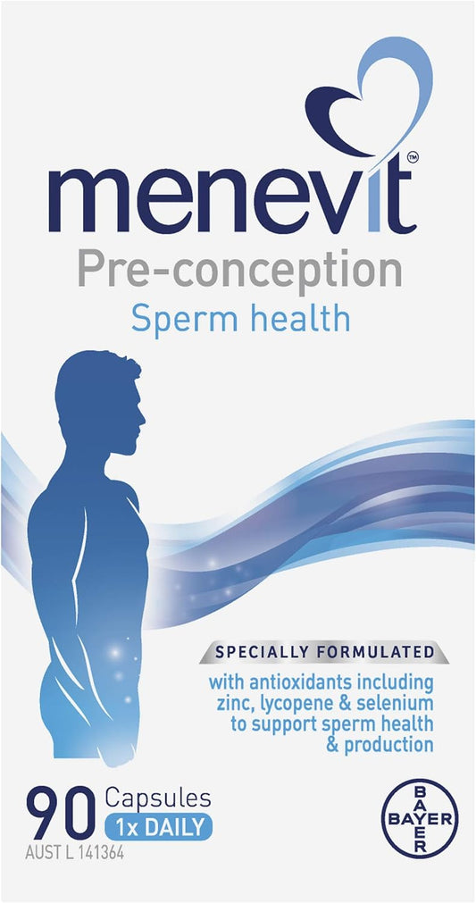 Men's Fertility Support Supplement - 90 Capsules for Sperm Health & Motility