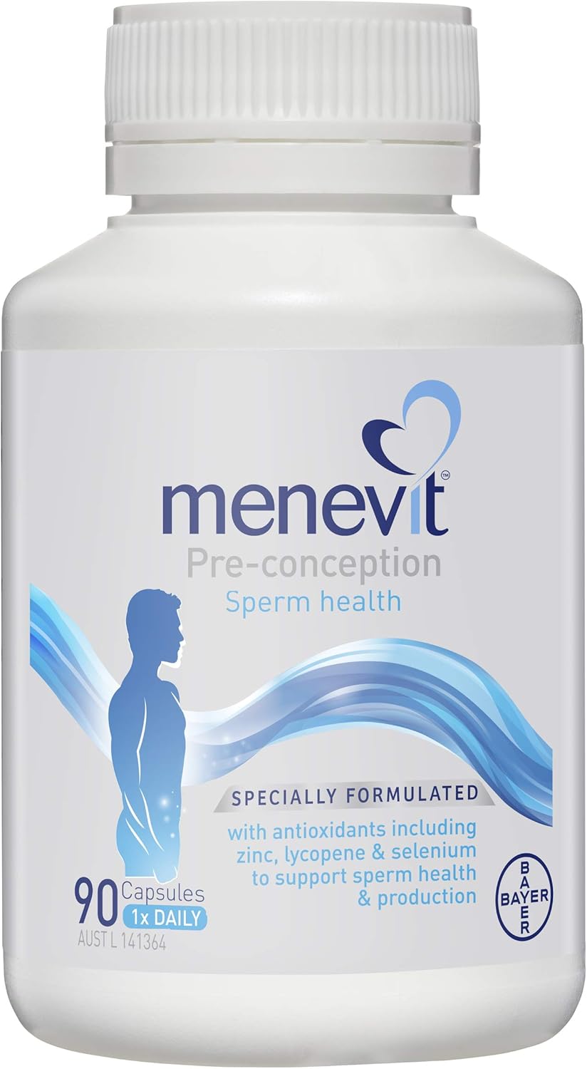 Men's Fertility Support Supplement - 90 Capsules for Sperm Health & Motility