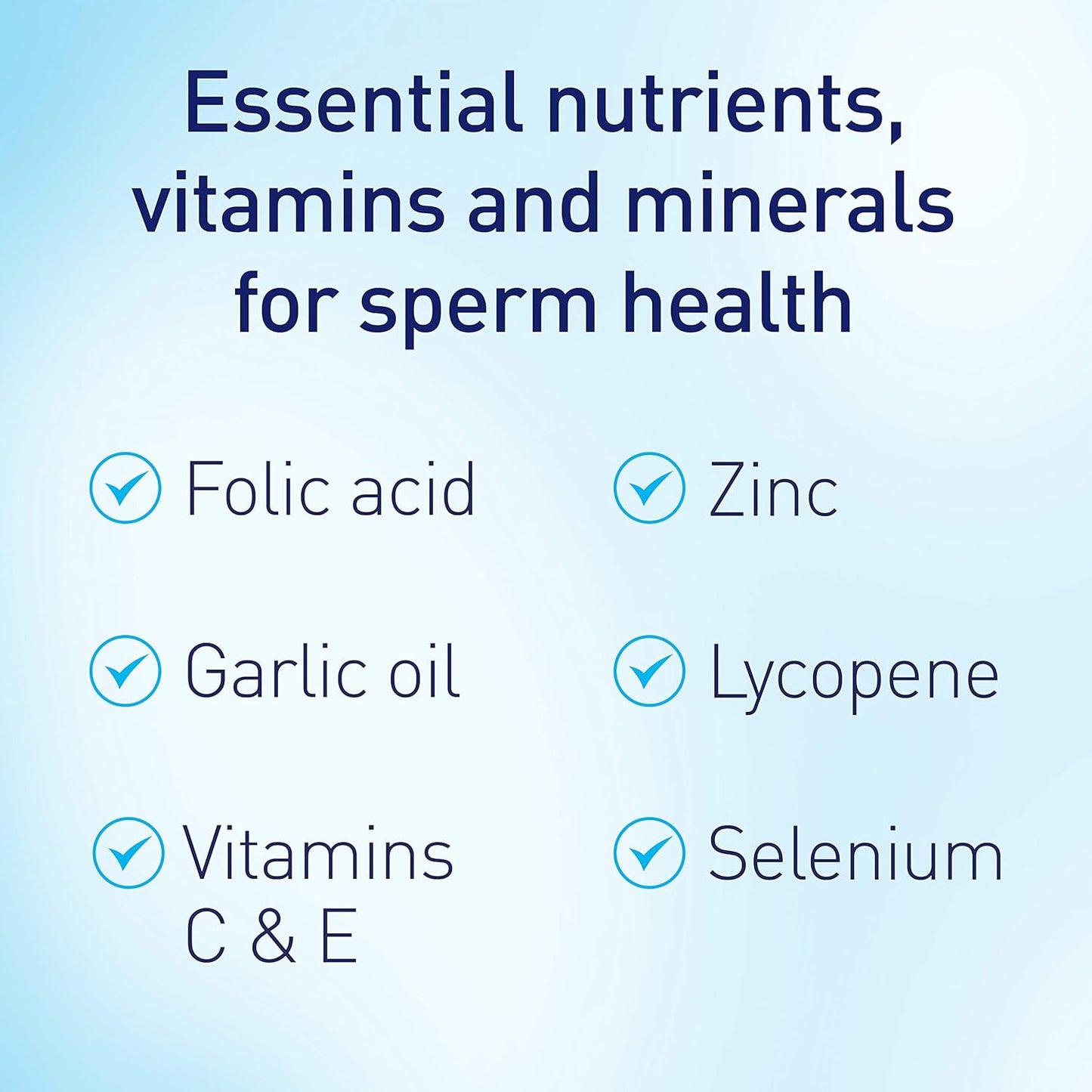 Men's Fertility Support Supplement - 90 Capsules for Sperm Health & Motility