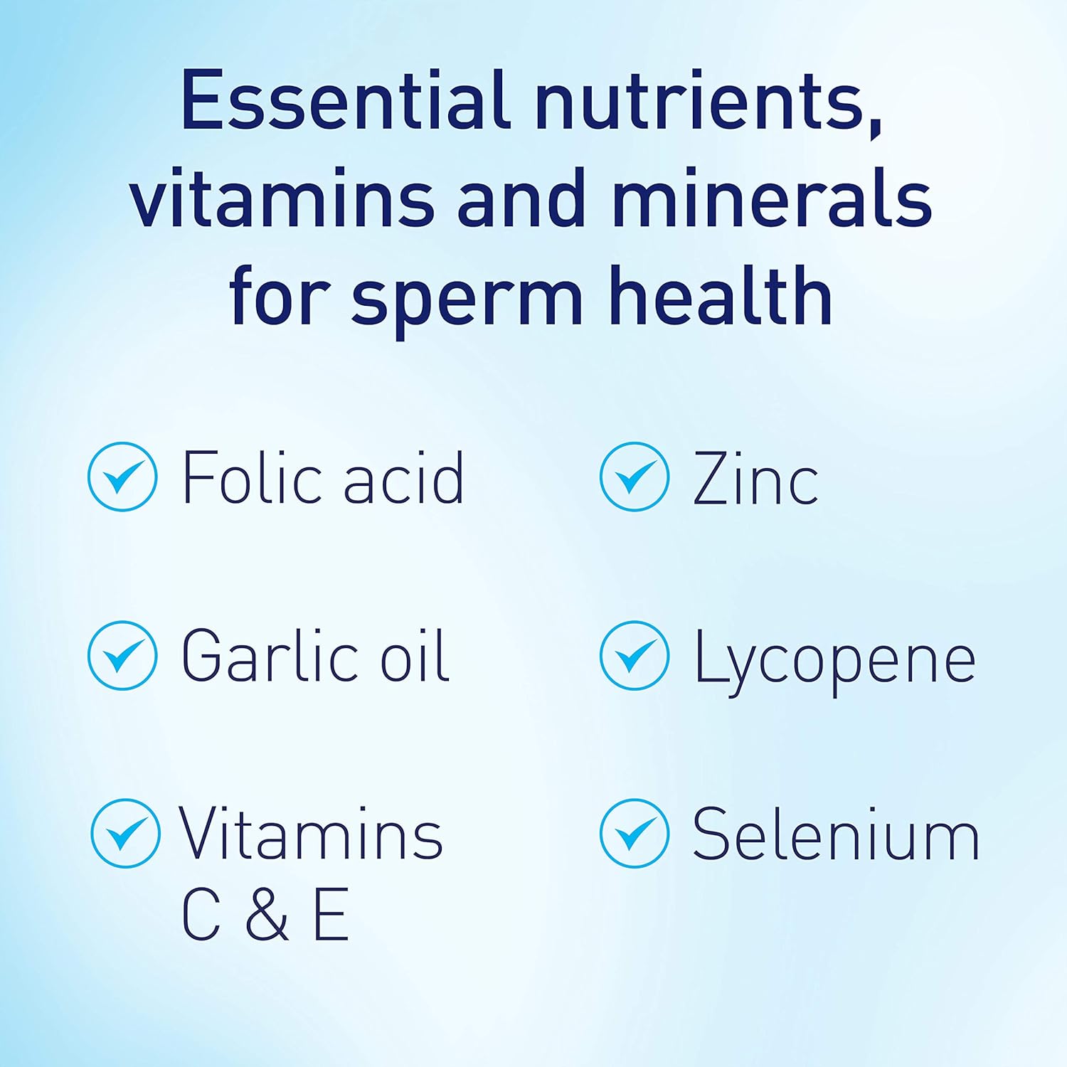 Men's Fertility Support Supplement - 90 Capsules for Sperm Health & Motility