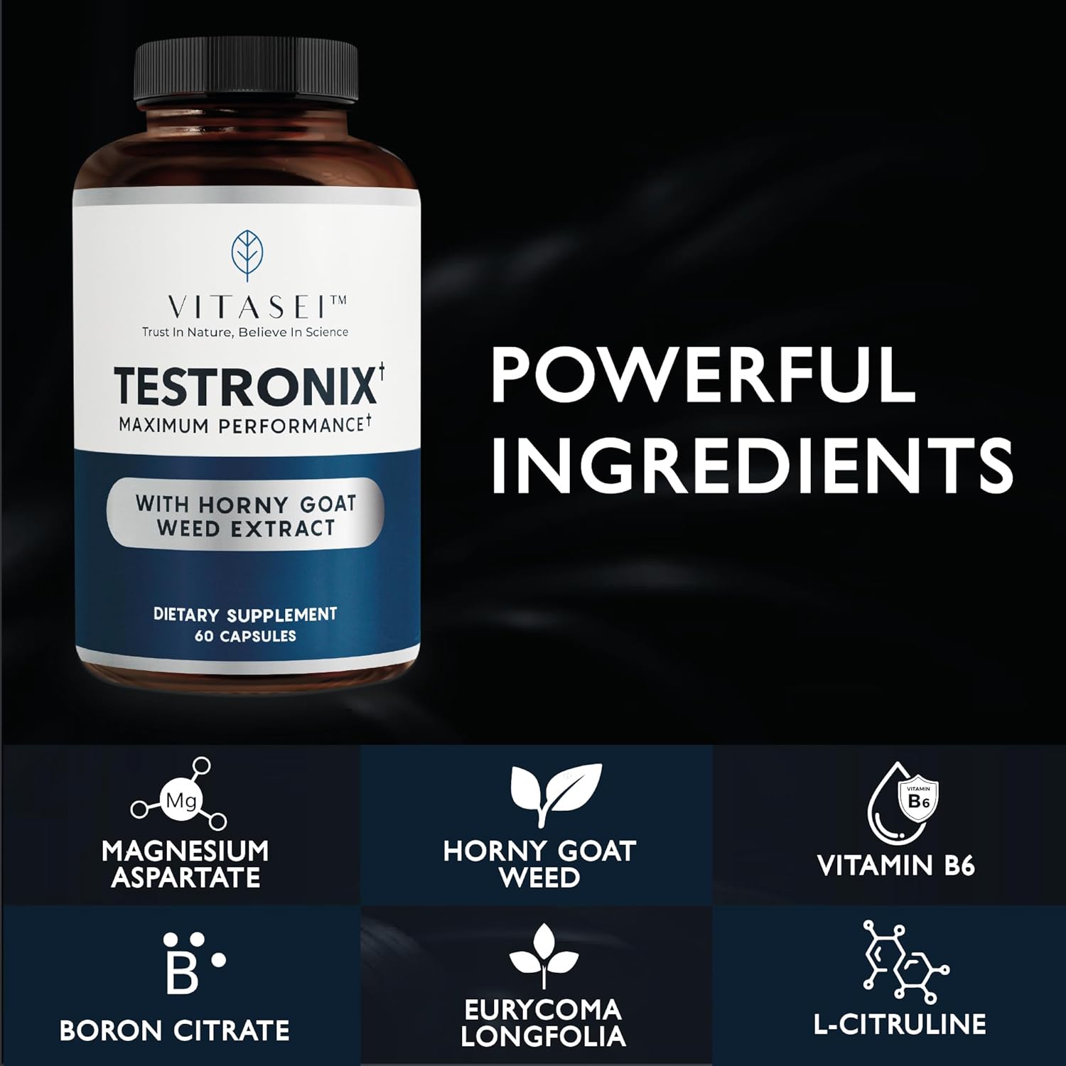 Men's Health Power Pack: Testronix, Prostabionic & Liver Cleanse Bundle for Energy, Muscle, Prostate & Liver Health - VITASEI Targeted Supplements