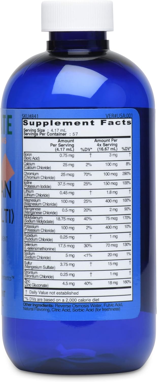 Men's Liquid Ionic Multi Mineral Supplement | Vegan | Good State Ionic Man | 15 Minerals | 16 oz Bottle