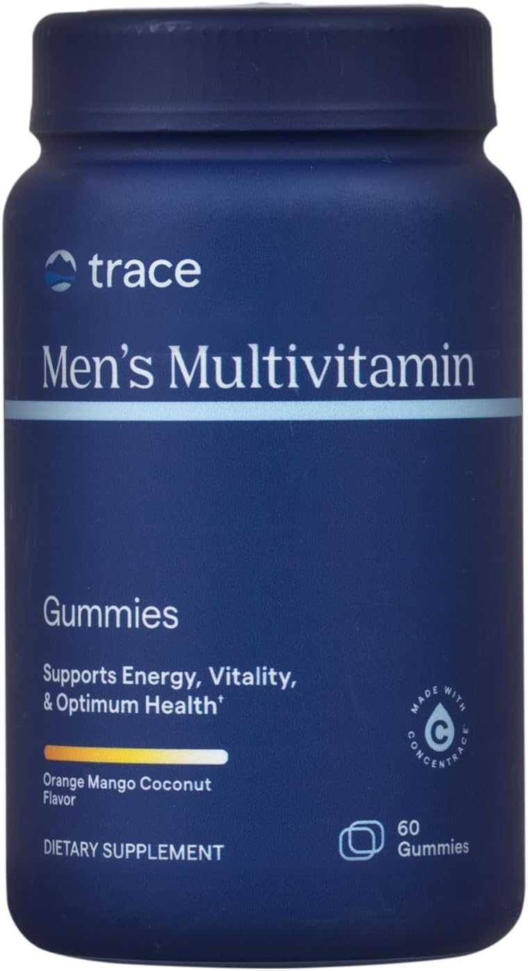 Men’s Multi Gummies with 20+ Vitamins, Trace Minerals, and Ionic for Max Absorption | Sugar-Free | Orange Mango Coconut | 60 Count