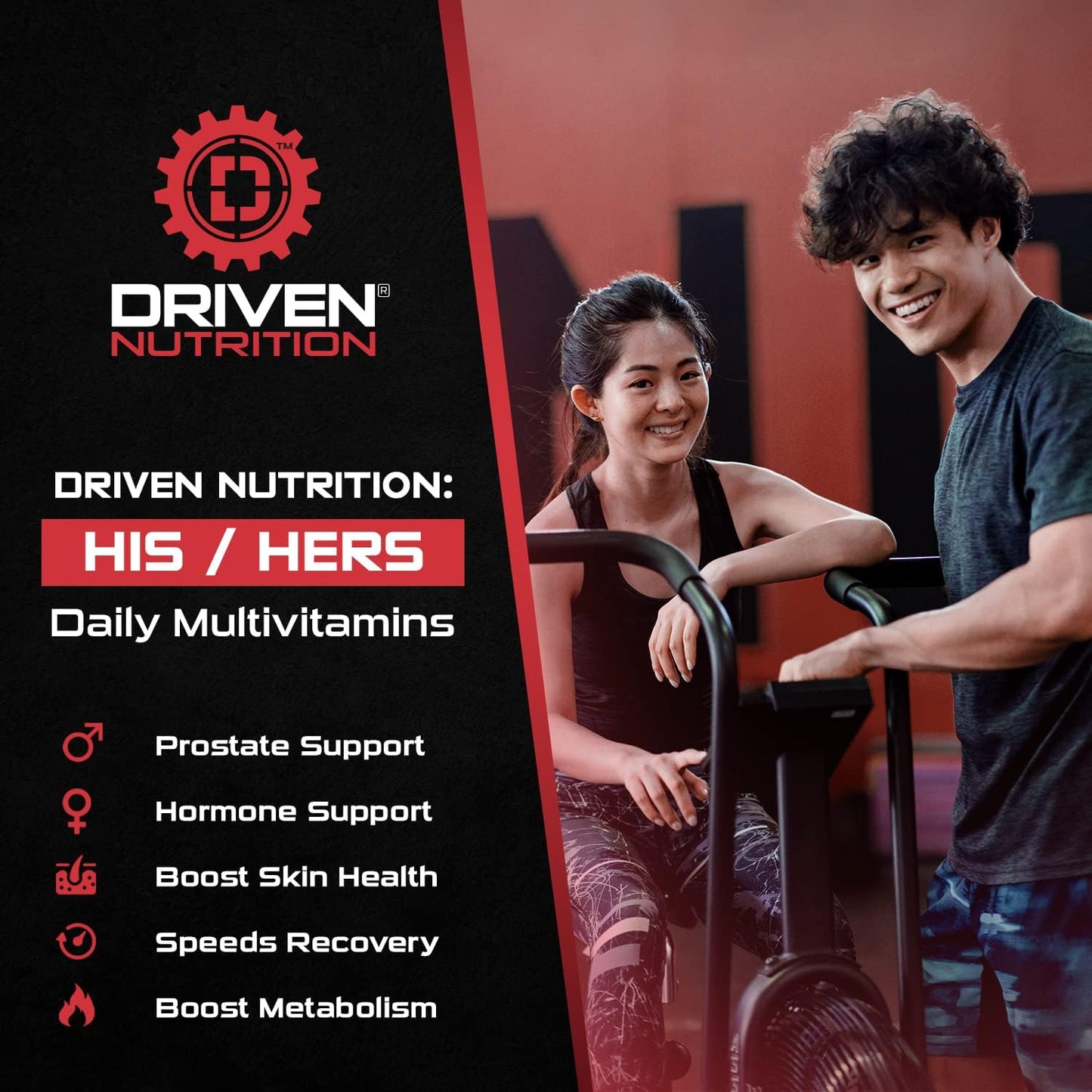 Men's Multivitamin Supplement - 90 Ct - Energy, Metabolism, Immune Support, Recovery & Brain Function - Vitamin A, E, D, C, Magnesium, Zinc & More by Driven Nutrition