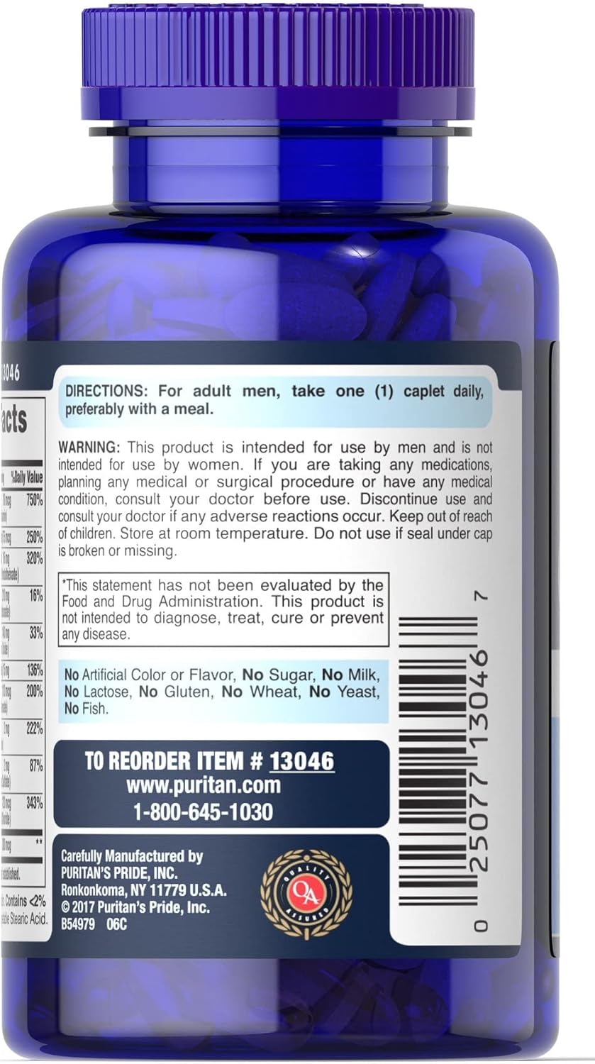 Men's Multivitamin to Support Heart & Male Health, 100ct - 3 Month Supply - BoostGo Australia