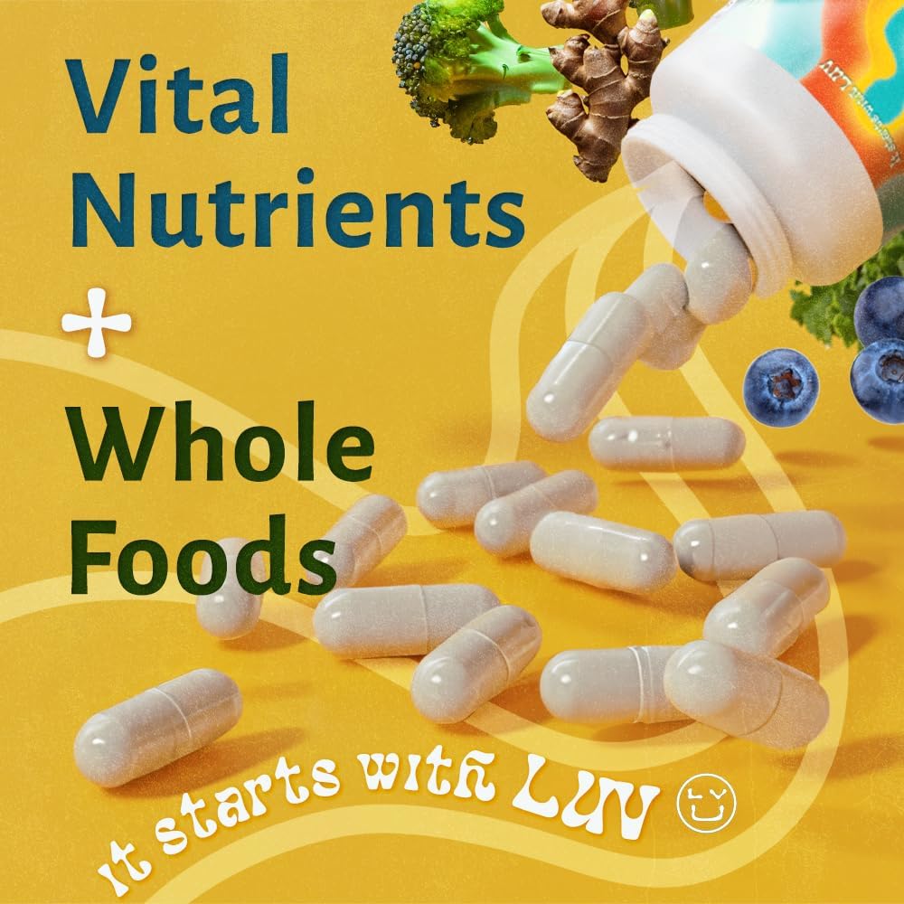 Men's Multivitamin with Iron, Calcium, Ashwagandha, CoQ10 & Lycopene - Daily Nutritional Support - 60 Capsules