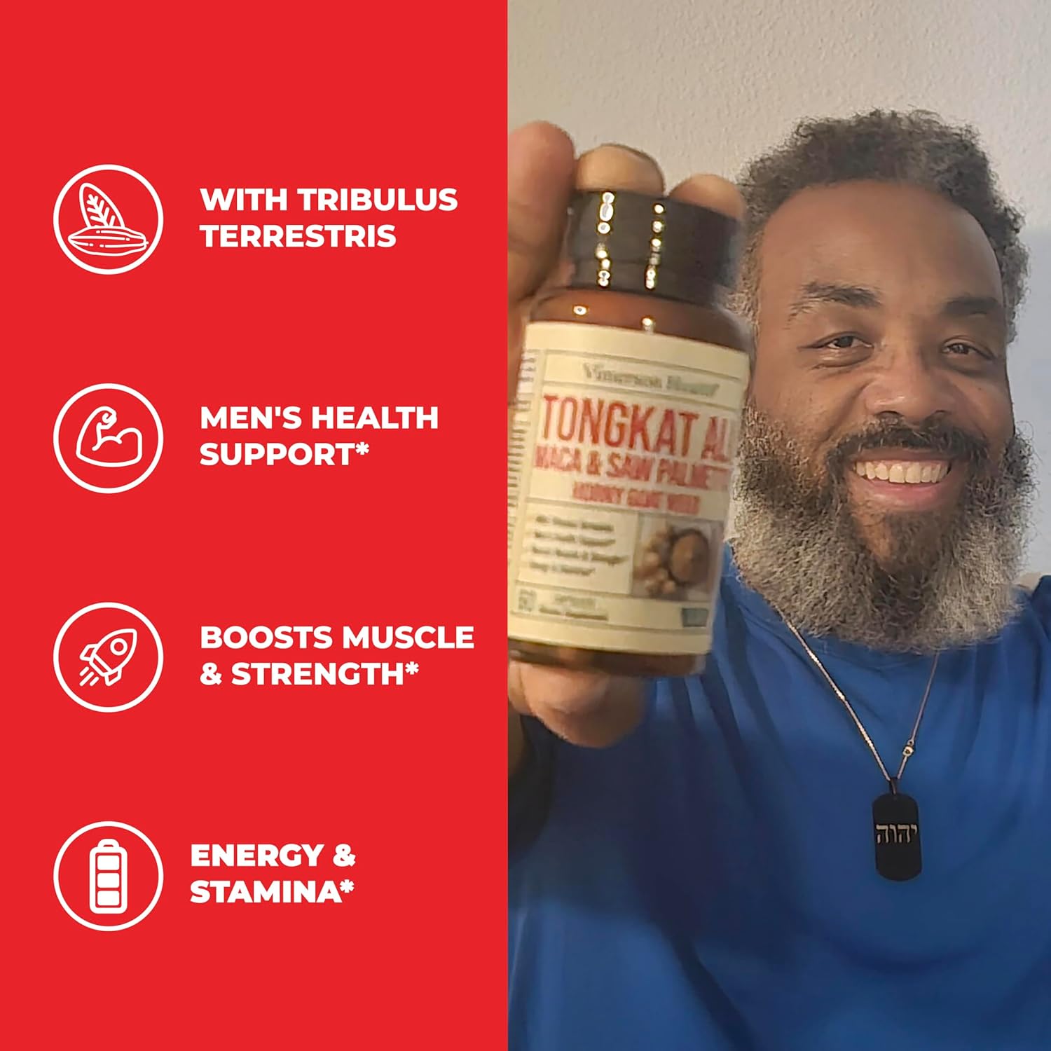 Men's Multivitamin with Tongkat Ali, Horny Goat Weed, Maca, Tribulus, Saw Palmetto - Vimerson Health