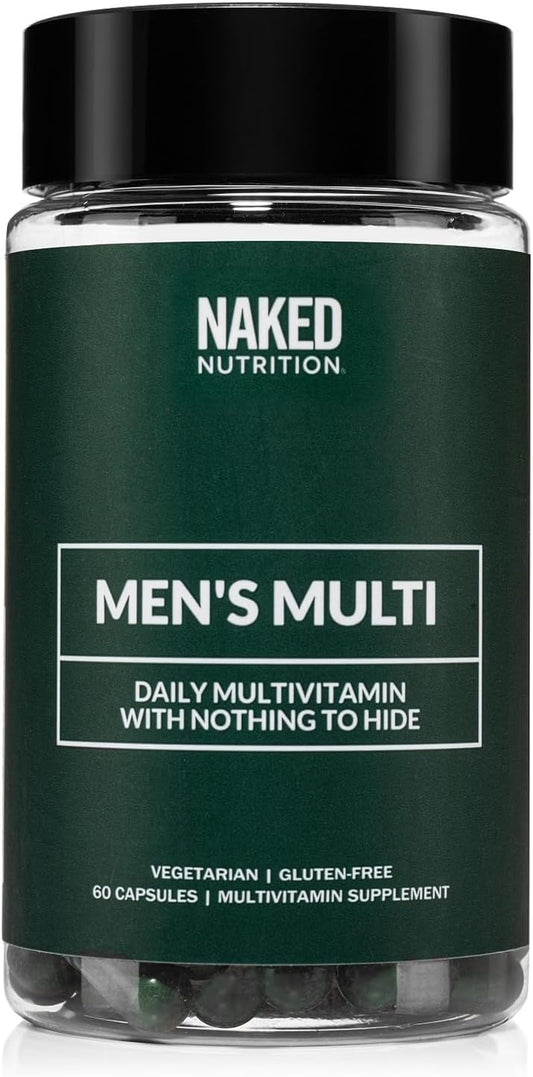 Men's Multivitamin with Vitamins A, C, E, Zinc, and Selenium - Immune Support and Energy Boost - Gluten-Free and Vegetarian - 60 Capsules