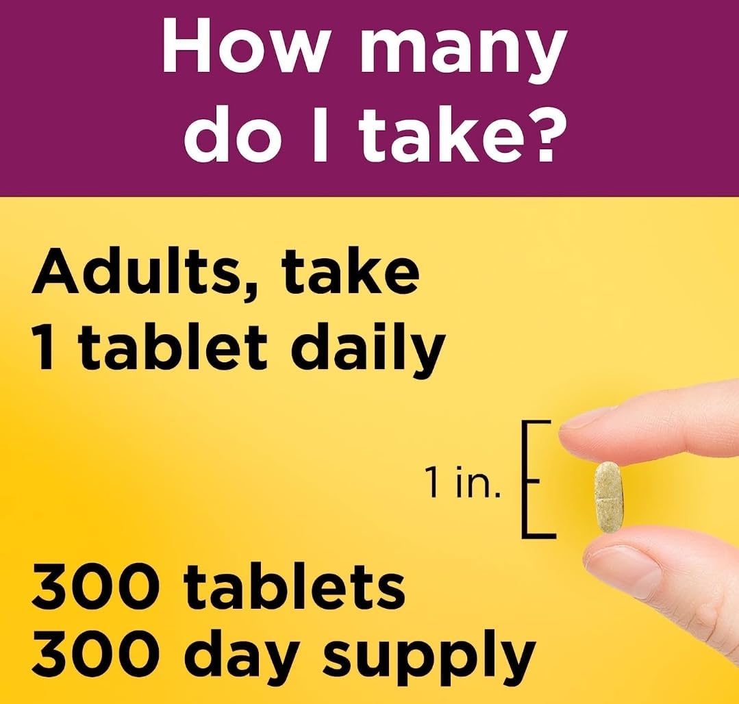 Men's Multivitamin without Iron - 300 Tablets for Daily Nutritional Support