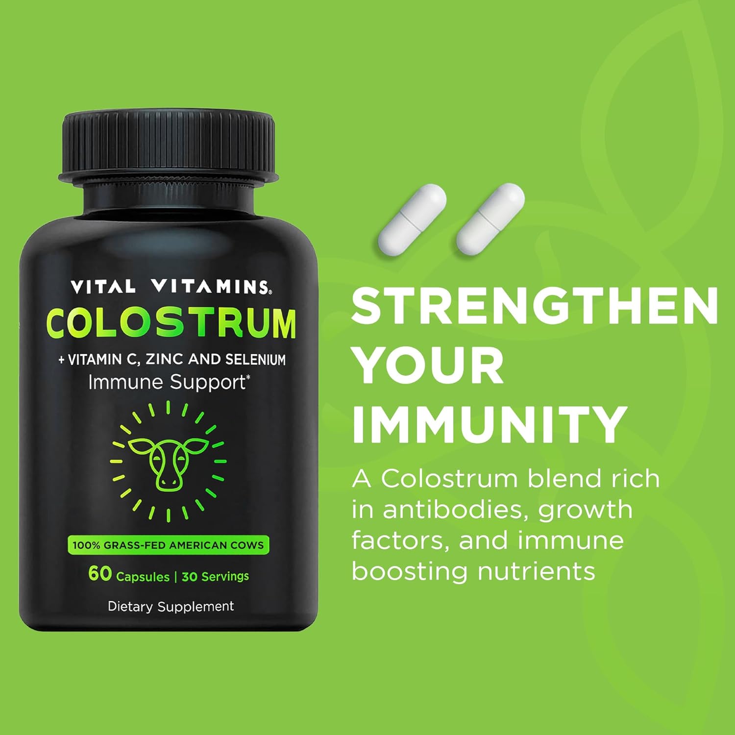 Men's Multivitamins with Vital Vitamins Colostrum Complex for Enhanced Immune Support and Overall Health