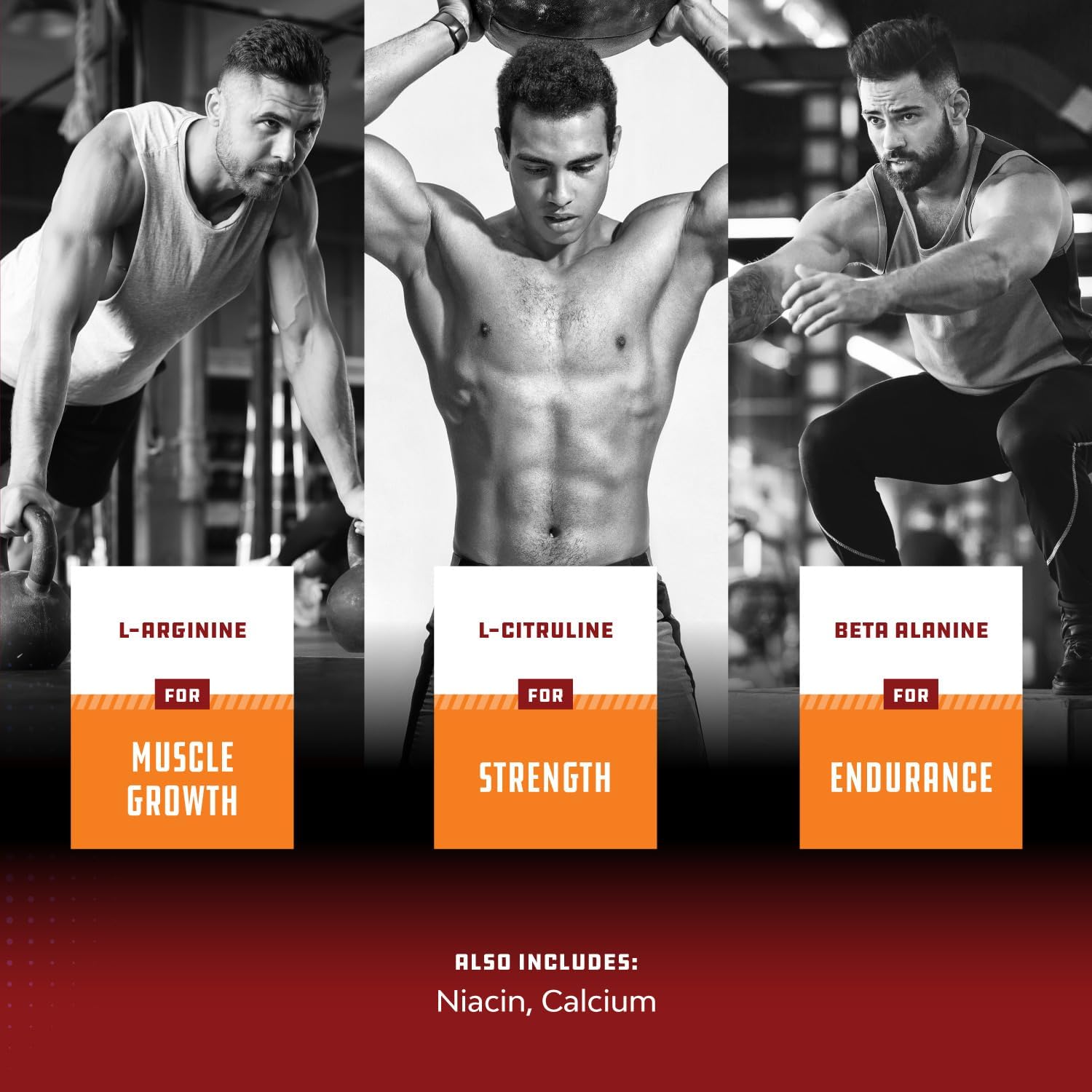 Men's Nitric Oxide Support Bundle with Black Maca Root Capsules - Energy, Strength, Recovery, Muscle Builder - Drive, Mood, Energy Booster