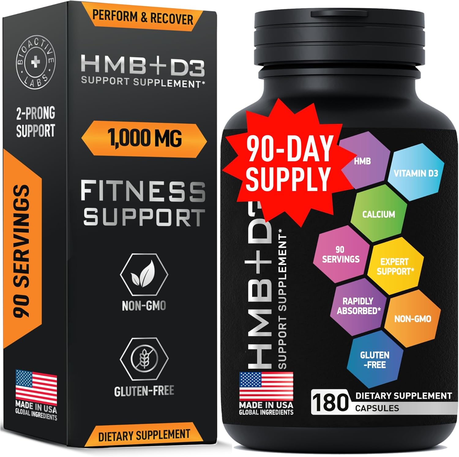Men's Prostate Health Bundle with BIOACTIVE LABS Advanced HMB and Vitamin D3 Supplements