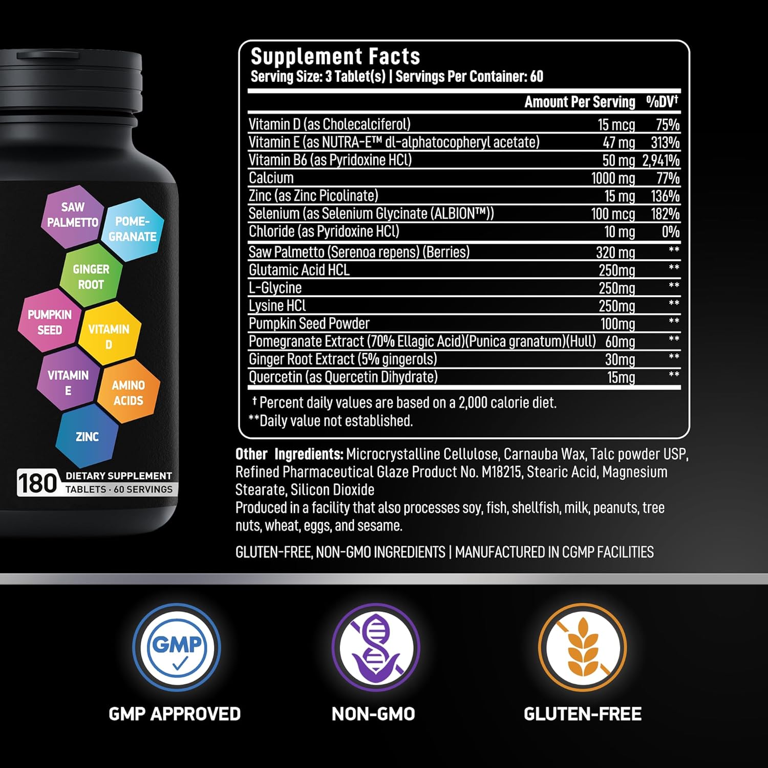 Men's Prostate Health Bundle with BIOACTIVE LABS Advanced HMB and Vitamin D3 Supplements