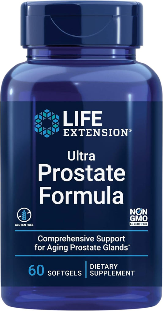 Men’s Prostate Health Supplement with Beta Sitosterol, Saw Palmetto, Lycopene, Pumpkin Seed - 60 Softgels for Life Extension