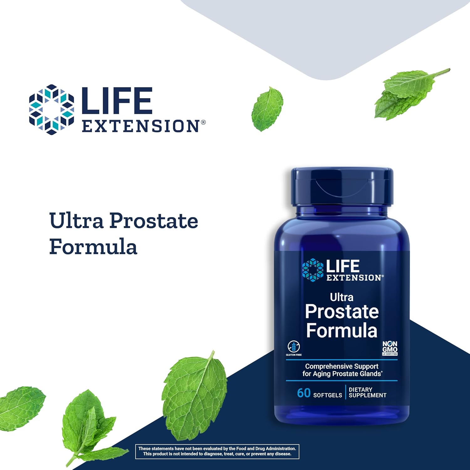 Men’s Prostate Health Supplement with Beta Sitosterol, Saw Palmetto, Lycopene, Pumpkin Seed - 60 Softgels for Life Extension