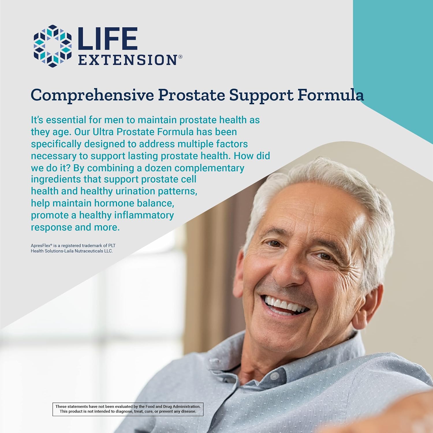 Men’s Prostate Health Supplement with Beta Sitosterol, Saw Palmetto, Lycopene, Pumpkin Seed - 60 Softgels for Life Extension