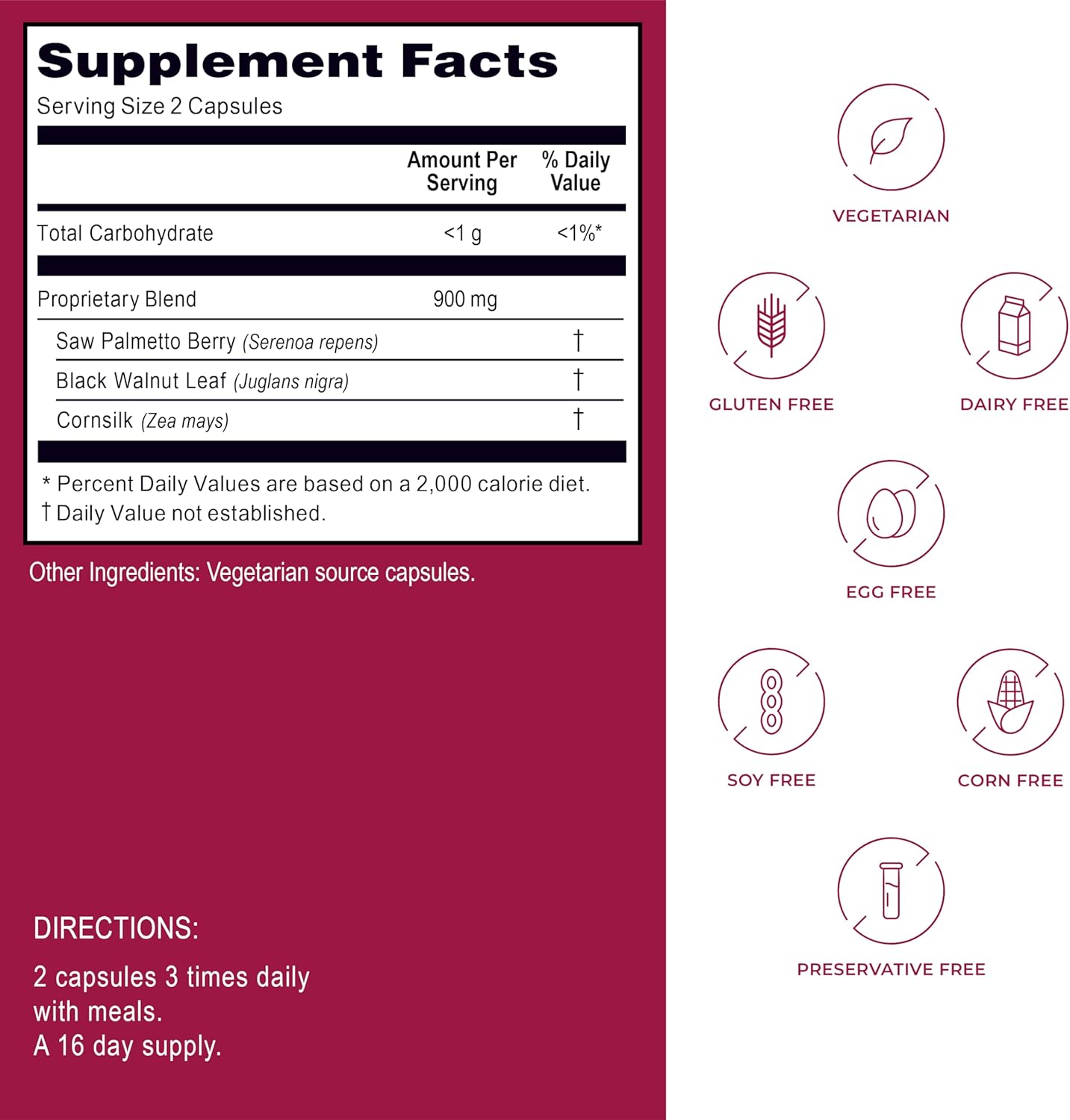Men's Special Saw Palmetto Prostate Supplement for Men - Supports Men's Urinary and Prostate Health - Non-GMO, Gluten Free - Made in USA