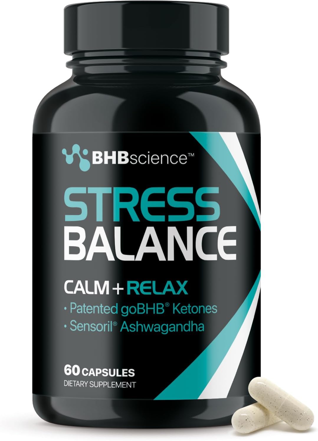 Men's Stress Management Supplement with Sensoril Ashwagandha - Relaxing Cortisol Reducer for Balanced Energy & Focus - Clinically Validated Mood Support & Calming Formula (30 Day Supply) - BoostGo Australia