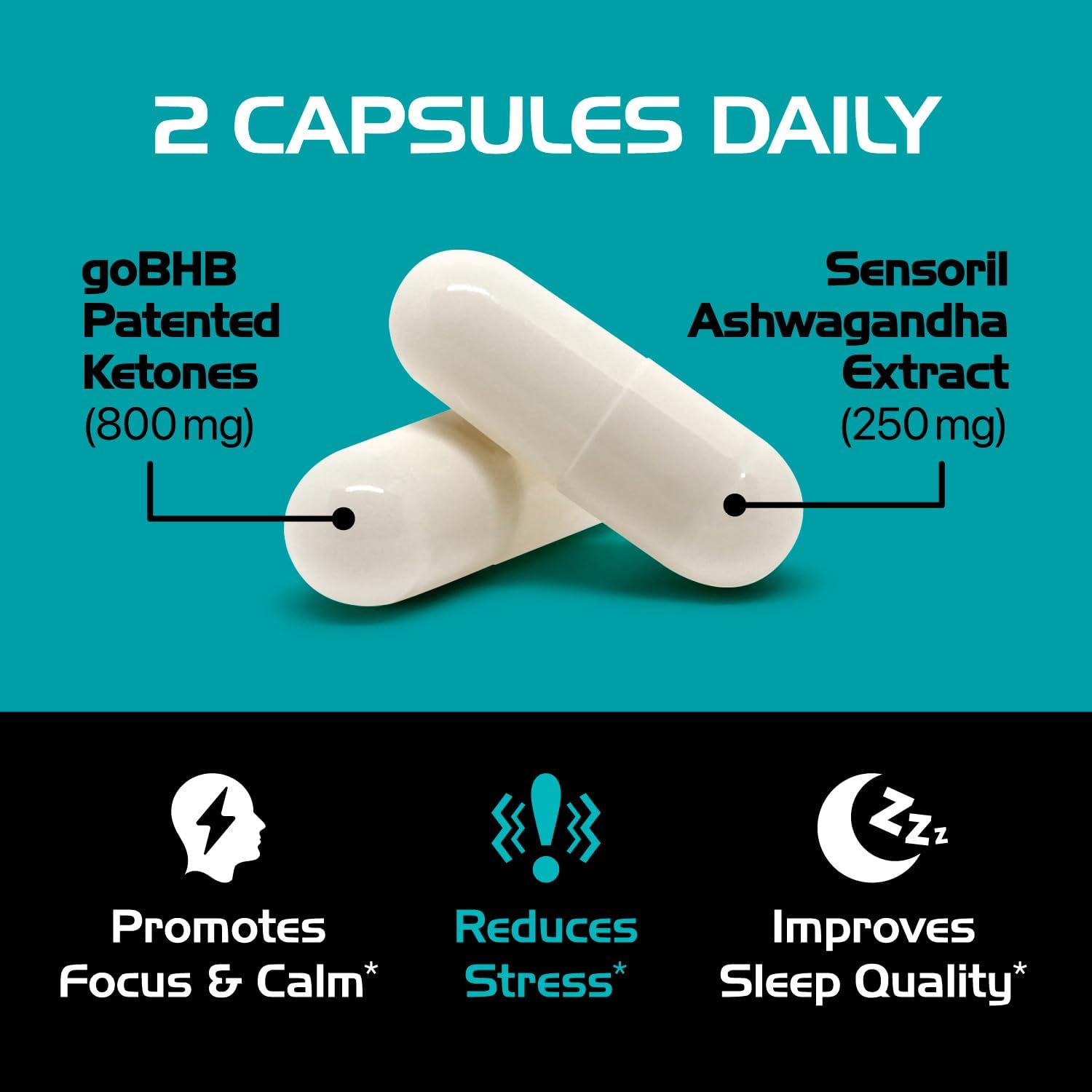Men's Stress Management Supplement with Sensoril Ashwagandha - Relaxing Cortisol Reducer for Balanced Energy & Focus - Clinically Validated Mood Support & Calming Formula (30 Day Supply) - BoostGo Australia