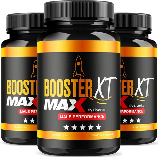 Men's Supplement Booster XT - 3 Pack MAX Strength Capsules Pro Supplement, 180 Capsules - Booster XT for Men Reviews