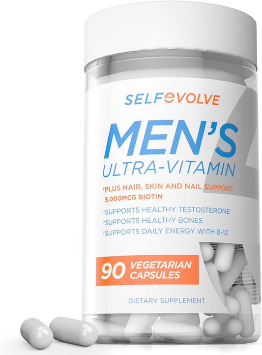 Men's Ultra-Vitamin Multivitamin with Elderberry, Vitamin C, Zinc, and Vitamin D - 90 Vegetarian Capsules