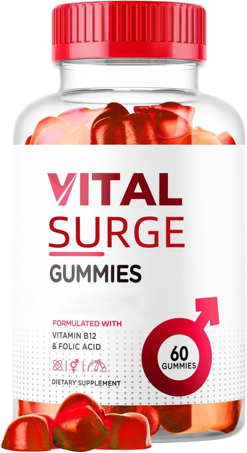Men's Vital Grow XL Performance Gummies - Advanced Strength Formula for Daily Health Support - 1000mg Maximum Wellness Supplement (60 Gummies)
