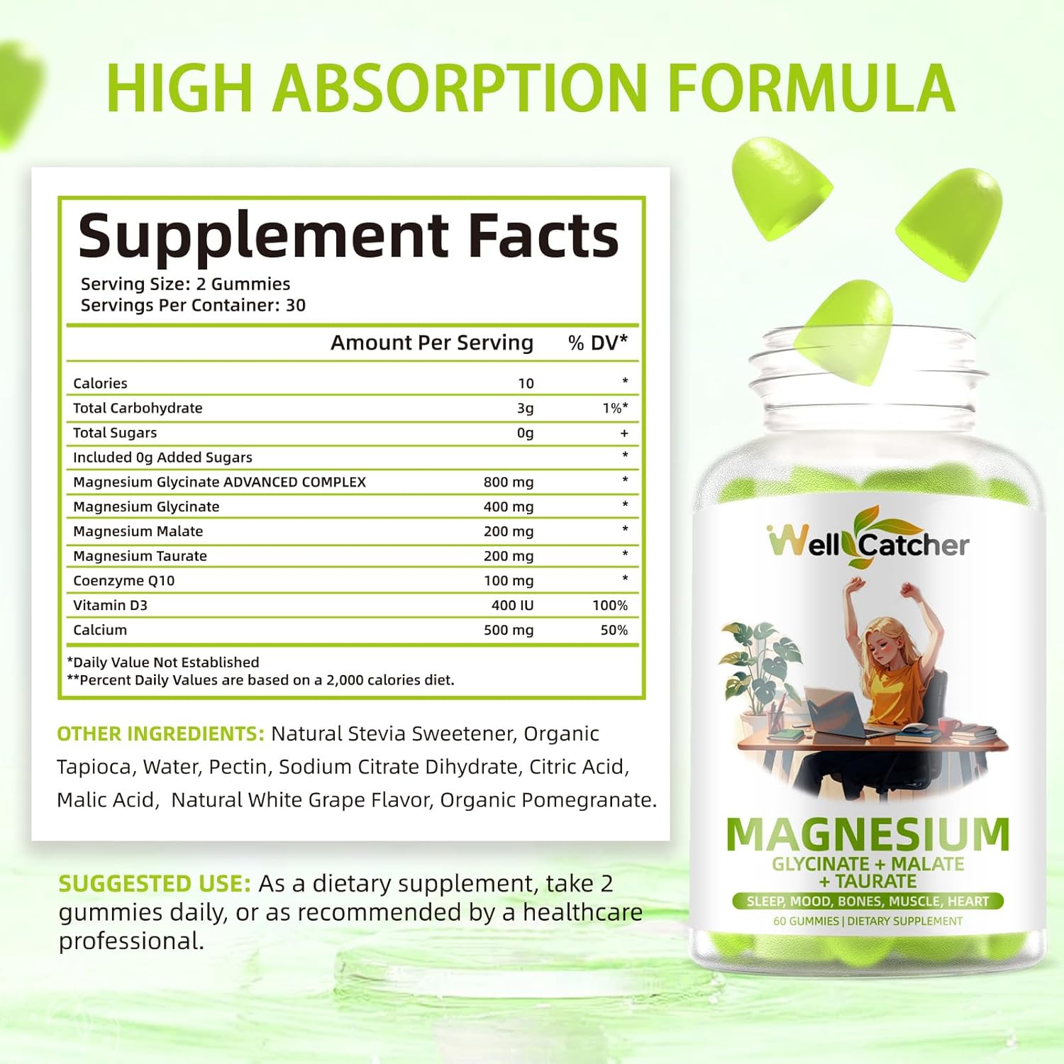 Men's Wellcatcher Potassium Magnesium Gummies - Support Energy and Muscle Health
