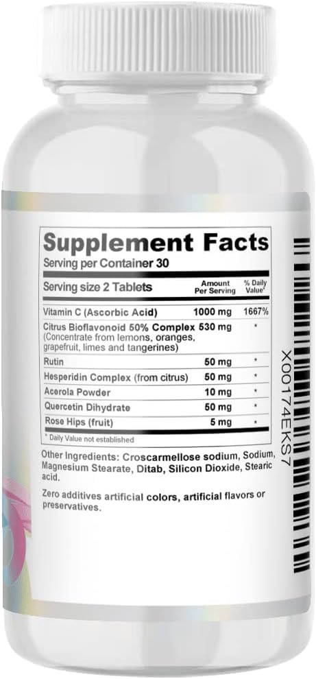 Menstrual Relief Supplement with Bioflavonoids & Vitamins - Reduces Heavy Flow & Cramps, Supports Immune System