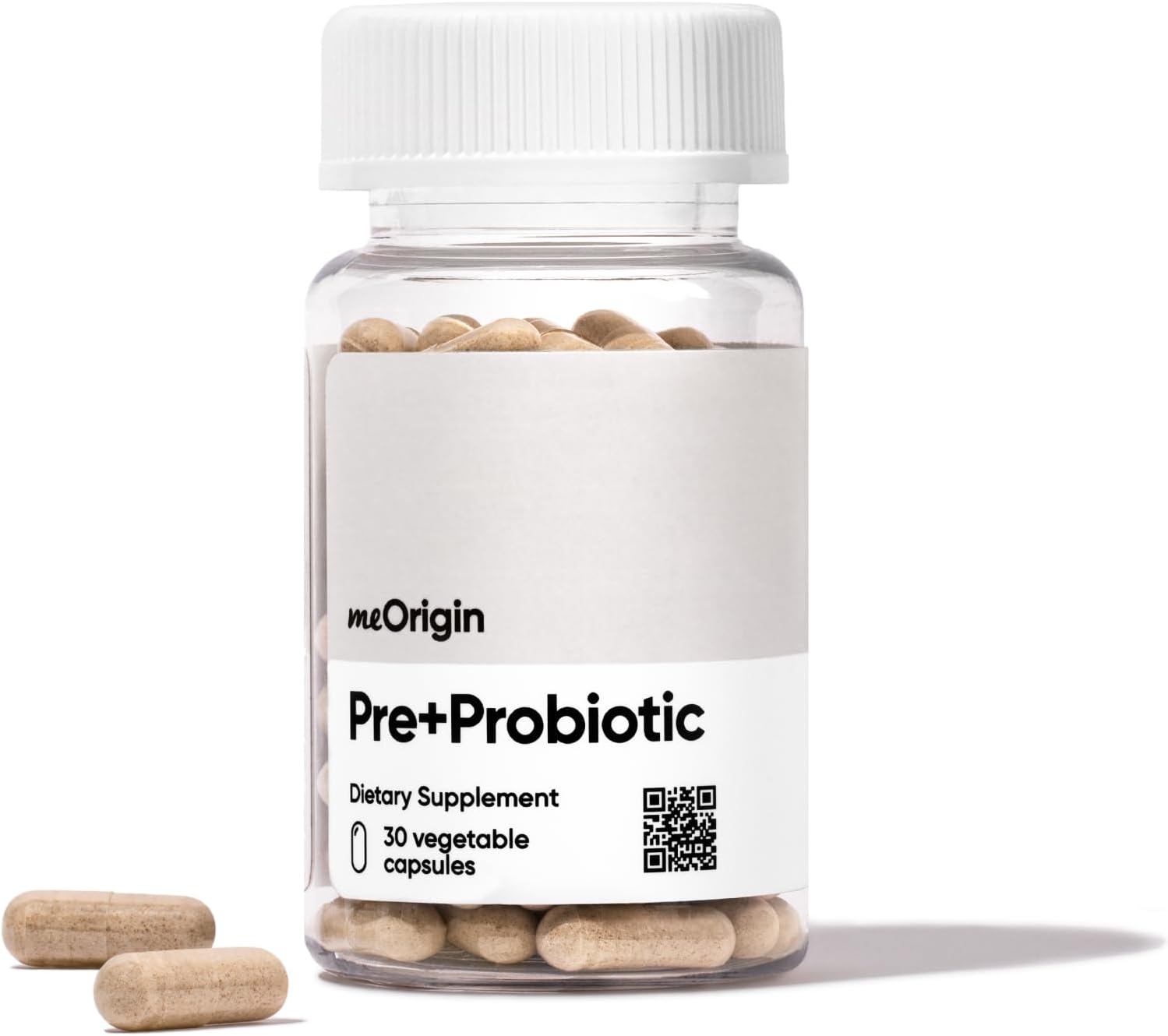 meOrigin 3-in-1 Prebiotic, Probiotic, Postbiotic Formula with 18 Enzymes for Gut Health - Women & Men, Bloat & Immune Support - 30 Day Supply