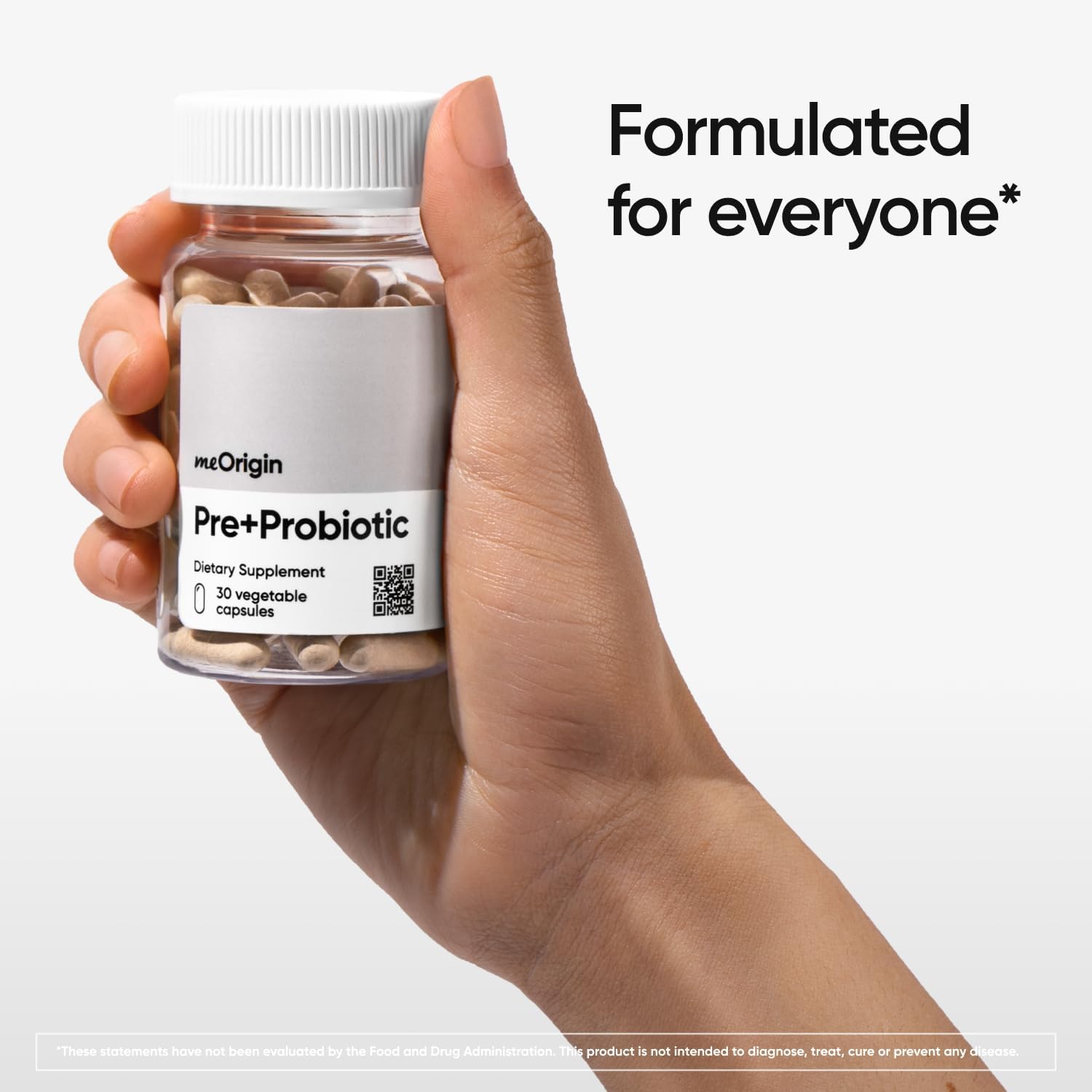 meOrigin 3-in-1 Prebiotic, Probiotic, Postbiotic Formula with 18 Enzymes for Gut Health - Women & Men, Bloat & Immune Support - 30 Day Supply